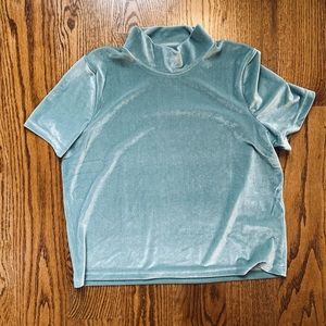 Madewell Velvet Mockneck Tee